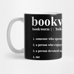 Bookworm Dictionary Definition Mug